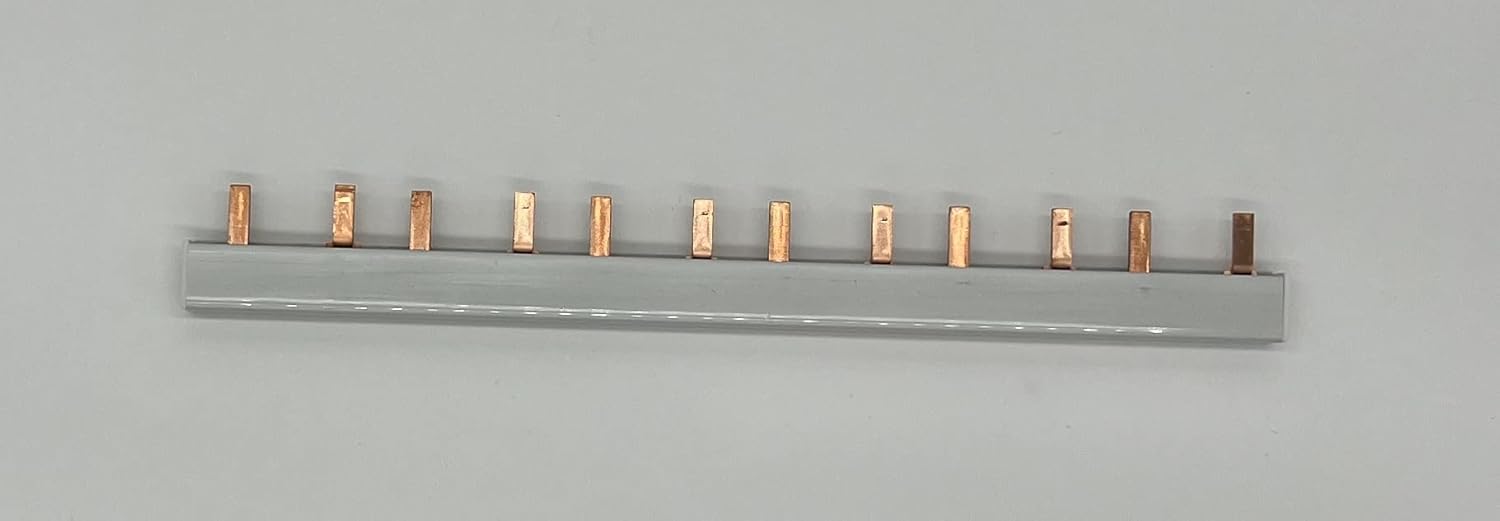 Peine de Conexión Electrica para Automáticos, Diferenciales y Magnetotérmicos. 1P+N o 2P 63A. Busbar. (1)