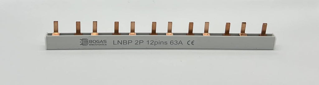 Peine de Conexión Electrica para Automáticos, Diferenciales y Magnetotérmicos. 1P+N o 2P 63A. Busbar. (1)