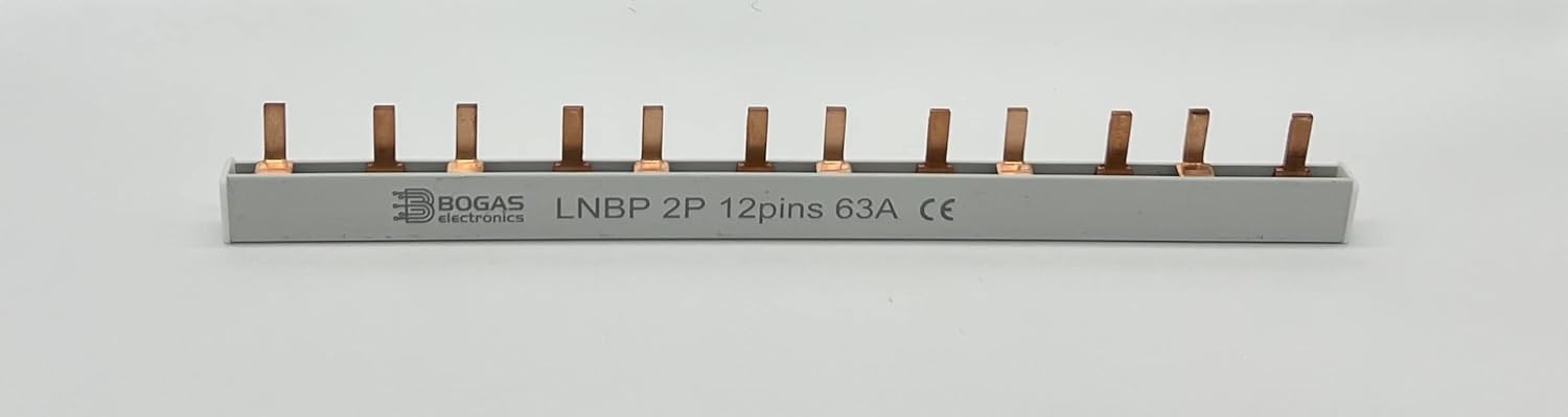 Peine de Conexión Electrica para Automáticos, Diferenciales y Magnetotérmicos. 1P+N o 2P 63A. Busbar. (1)