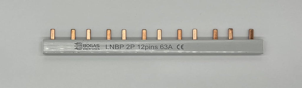 Peine de Conexión Electrica para Automáticos, Diferenciales y Magnetotérmicos. 1P+N o 2P 63A. Busbar. (1)