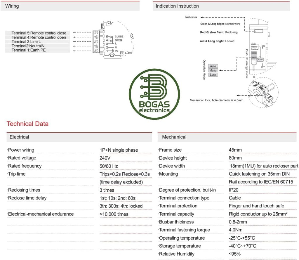 Interruptor Diferencial Trifasico (3P+N) Auto Rearmable Super Inmunizado (300 mA)