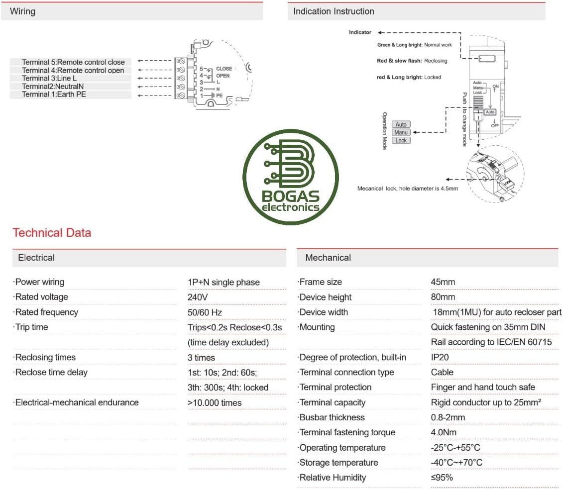 Interruptor Diferencial de Clase Curva | Type B | Auto rearmable | C E | (2 Polos 30mA)