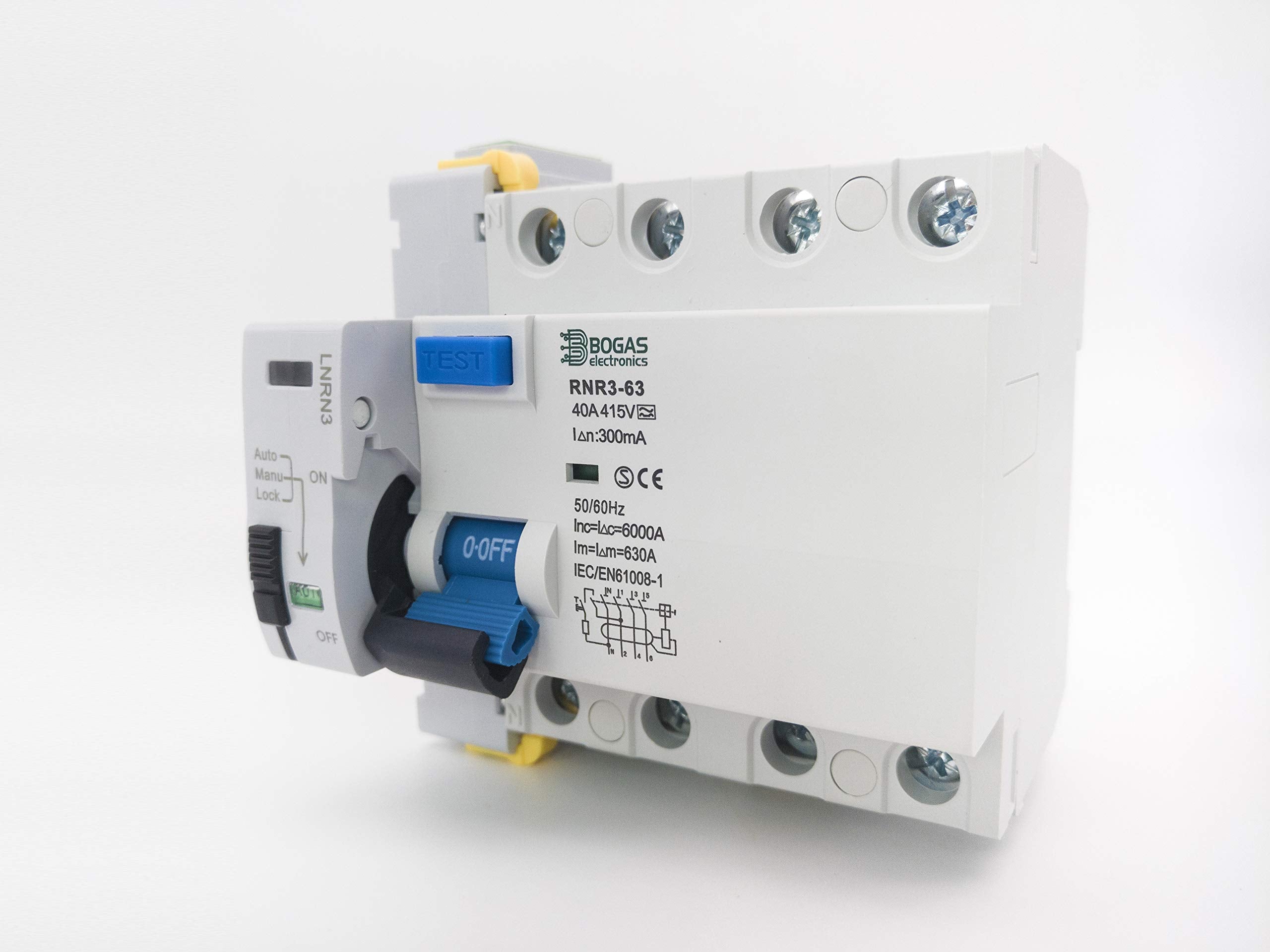 Interruptor Diferencial Trifasico (3P+N) Auto Rearmable Super Inmunizado (300 mA)