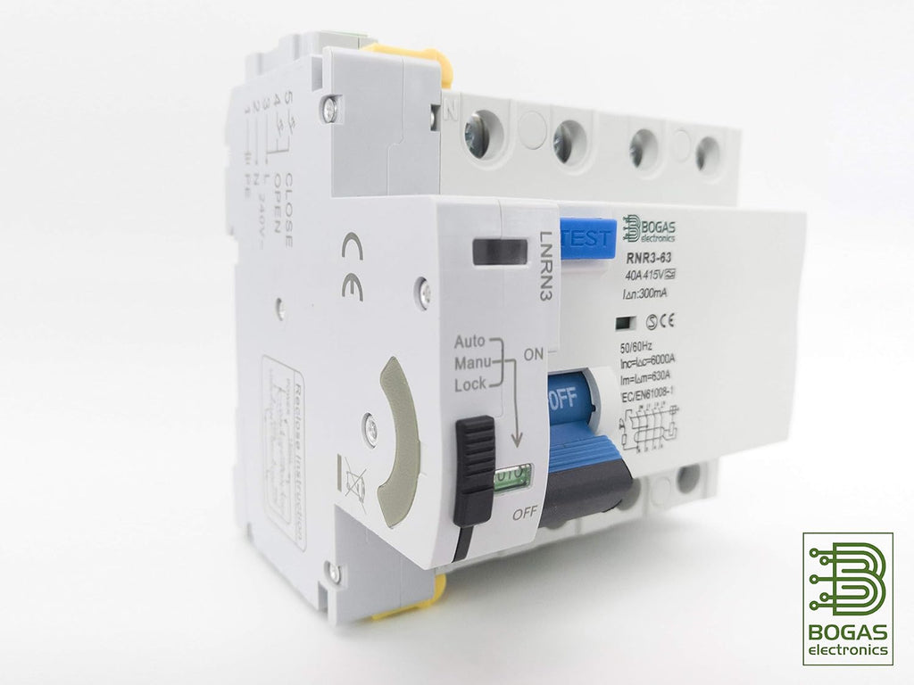 Interruptor Diferencial Trifasico (3P+N) Auto Rearmable Super Inmunizado (300 mA)