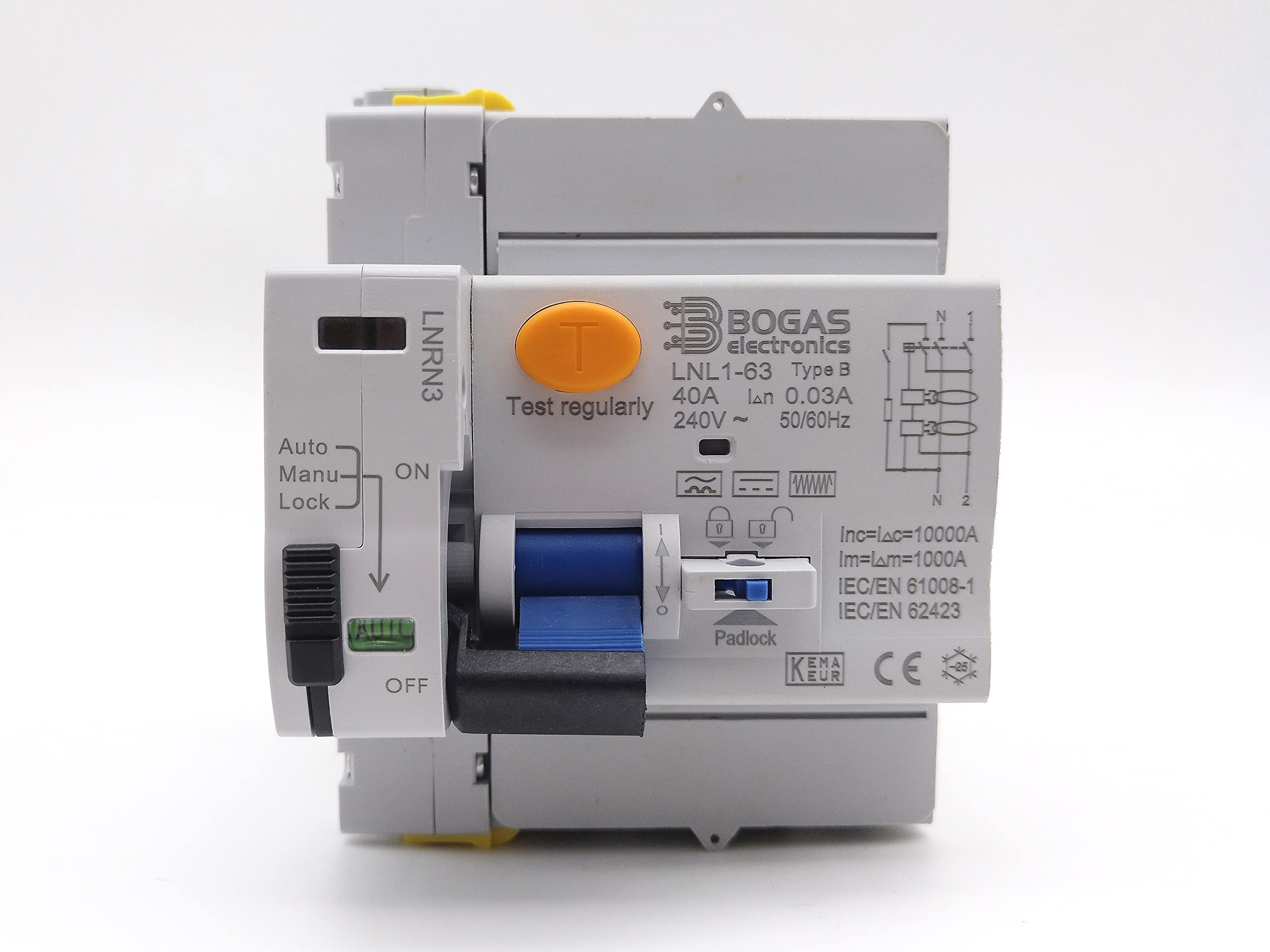 Interruptor Diferencial de Clase Curva | Type B | Auto rearmable | C E | (2 Polos 30mA)