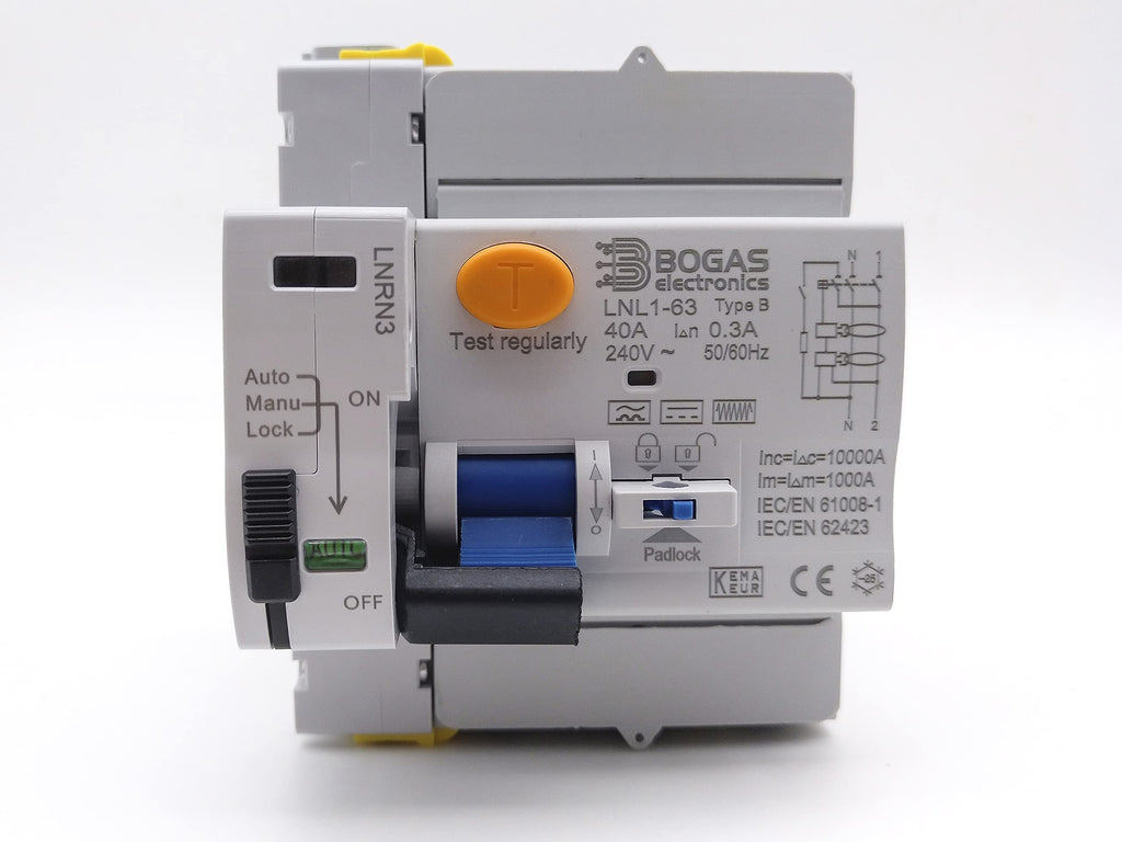 Interruptor Diferencial de Clase Curva | Type B | Auto rearmable | C E | (2 Polos 30mA)