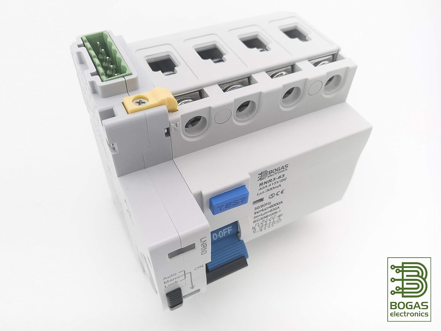 Interruptor Diferencial Trifasico (3P+N) Auto Rearmable Super Inmunizado (300 mA)