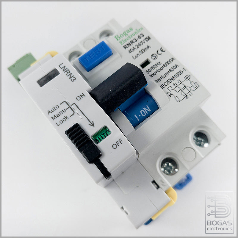Interruptor diferencial auto rearmable  inmunizado de doble onda de 40A Tipo A, 6Ka 2P 30ma