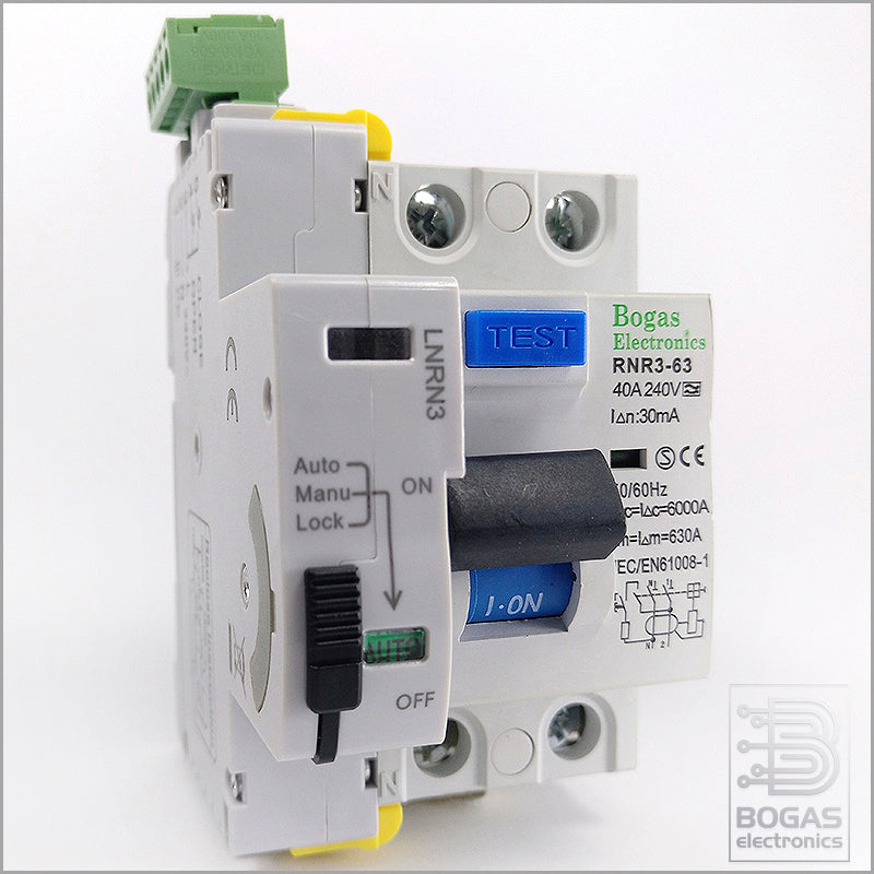 Interruptor diferencial auto rearmable  inmunizado de doble onda de 40A Tipo A, 6Ka 2P 30ma