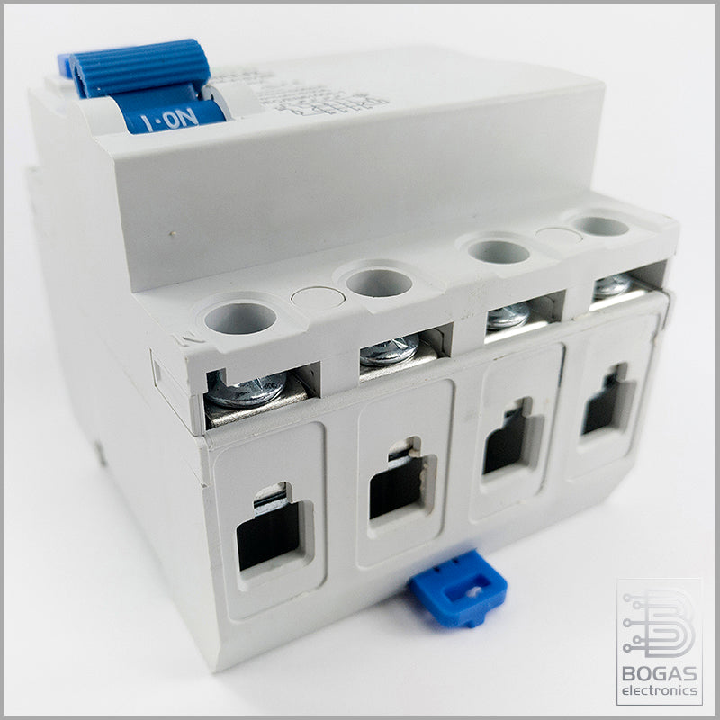 Interruptor Diferencial 40A, 4P Trifásico (3P+N), Clase A Inmunizado doble onda (30mA)